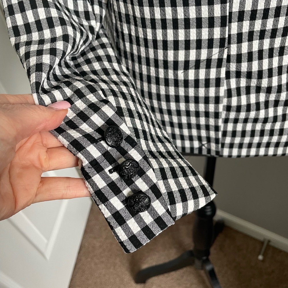 Black & White Check Jacket NWT - Picture 5 of 8